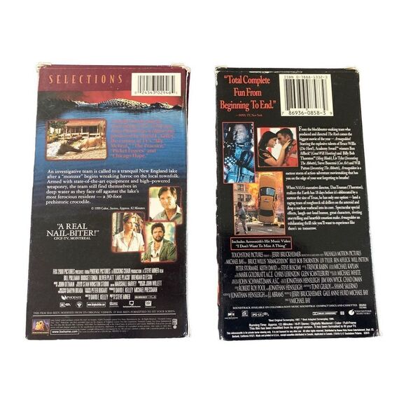 Lake Placid Armageddon VHS Tape Vintage Movie Y2K 90s 80s Electronics - Picture 2 of 2